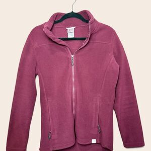 Gorpcore Outdoor Athleisure Avalanche Fleece Jacket Women M Burgundy